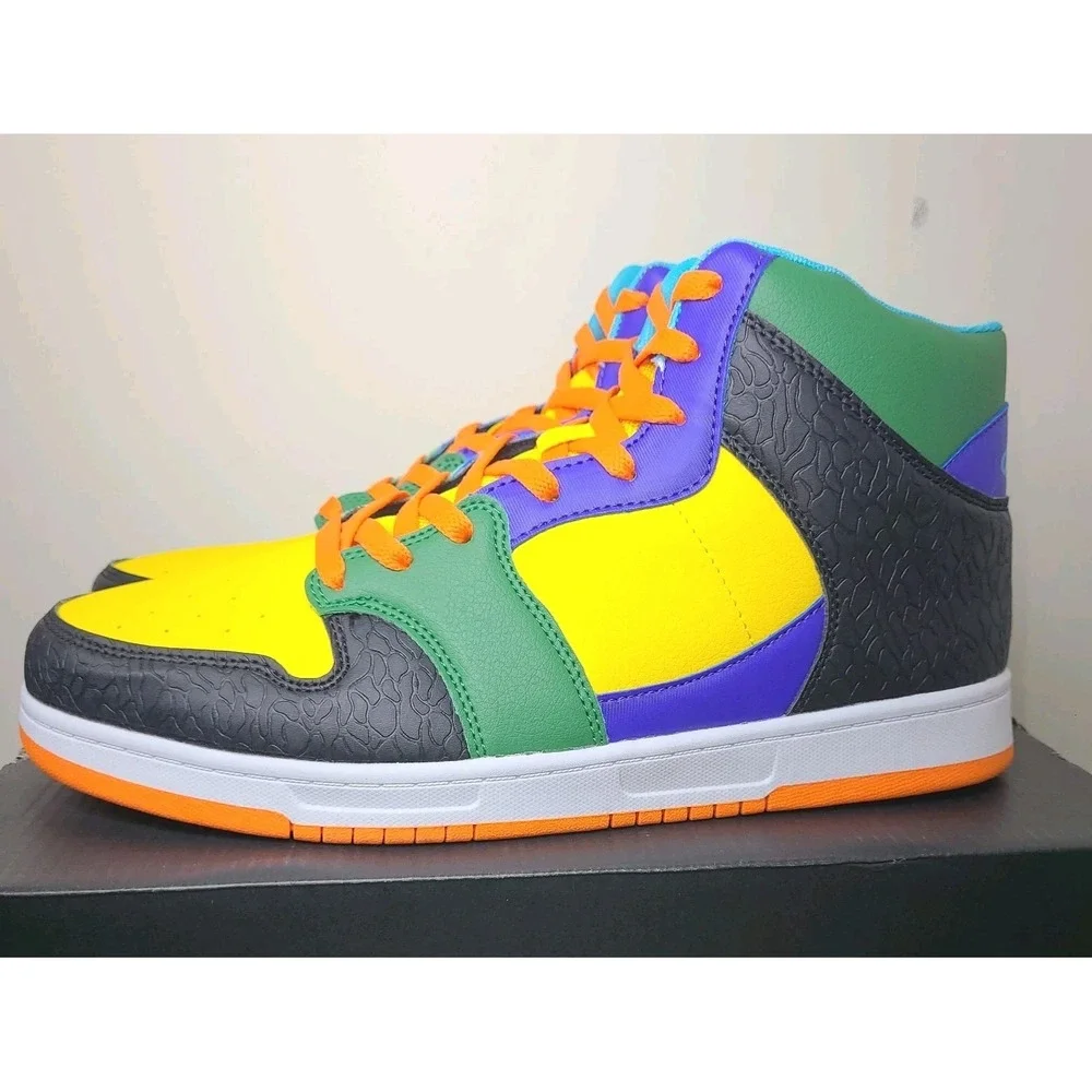AND1 Slam Mid TPR Mens 10.5 Black Yellow Fairway NIB Basketball Shoes
